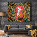 Personalized Perth Scorchers Cricket Tapestry Hippie Psychedelic Pattern Vibrant Mandala Art Style