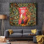Personalized Perth Scorchers Cricket Tapestry Hippie Psychedelic Pattern Vibrant Mandala Art Style