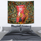 Personalized Perth Scorchers Cricket Tapestry Hippie Psychedelic Pattern Vibrant Mandala Art Style