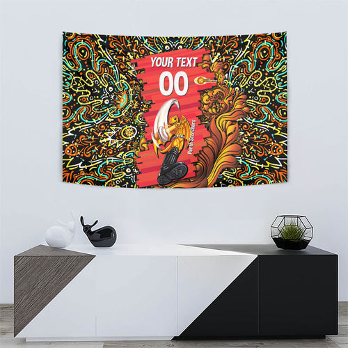 Personalized Perth Scorchers Cricket Tapestry Hippie Psychedelic Pattern Vibrant Mandala Art Style