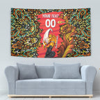 Personalized Perth Scorchers Cricket Tapestry Hippie Psychedelic Pattern Vibrant Mandala Art Style
