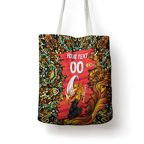 Personalized Perth Scorchers Cricket Tote Bag Hippie Psychedelic Pattern Vibrant Mandala Art Style