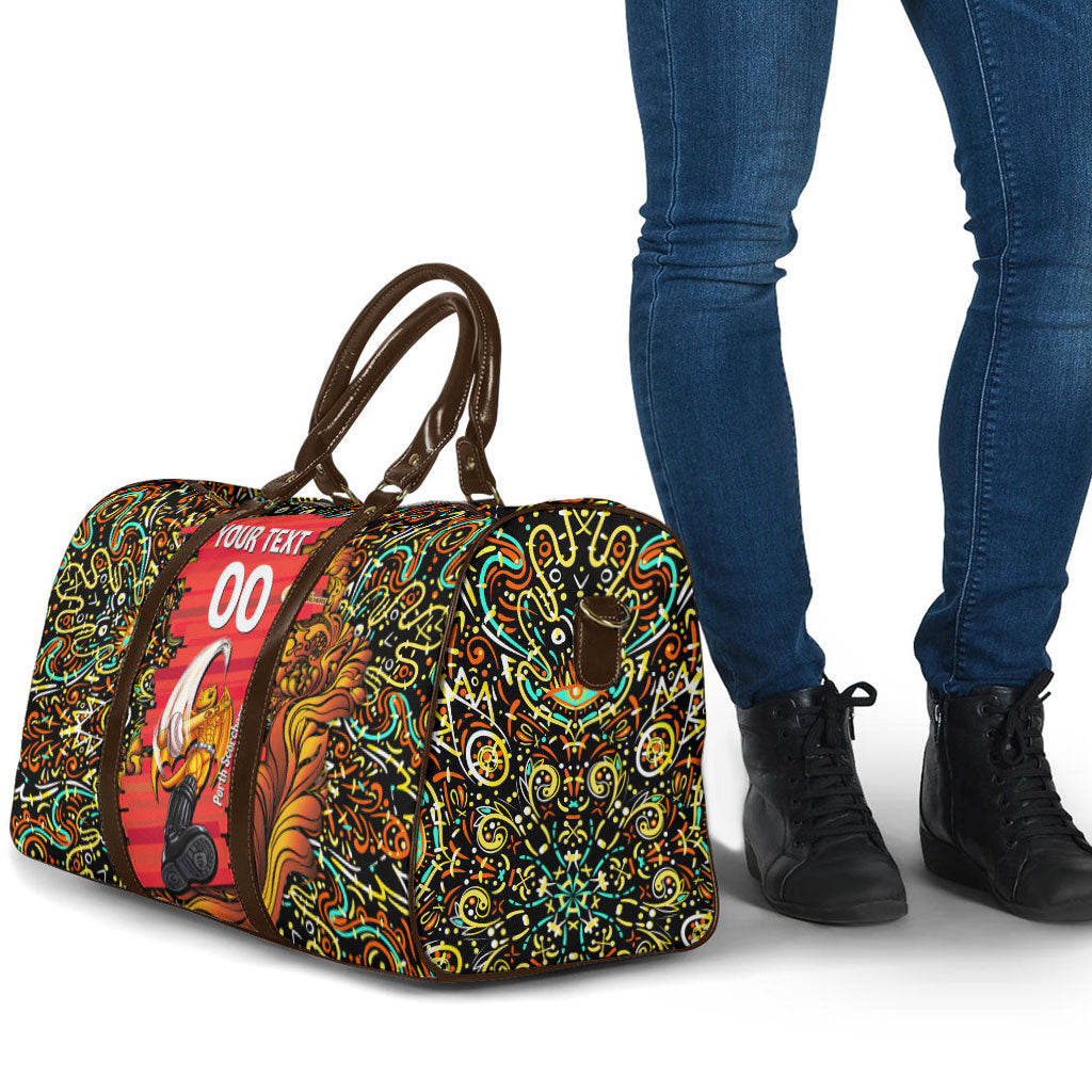 Personalized Perth Scorchers Cricket Travel Bag Hippie Psychedelic Pattern Vibrant Mandala Art Style