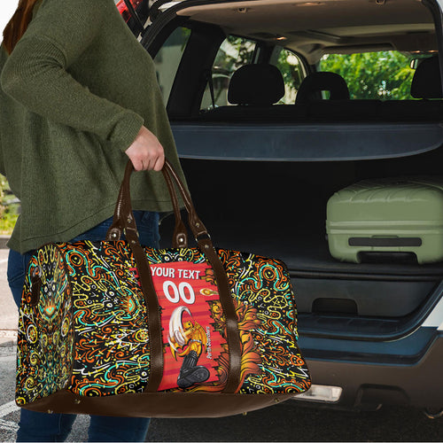 Personalized Perth Scorchers Cricket Travel Bag Hippie Psychedelic Pattern Vibrant Mandala Art Style