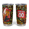 Personalized Perth Scorchers Cricket Tumbler Cup Hippie Psychedelic Pattern Vibrant Mandala Art Style