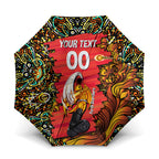 Personalized Perth Scorchers Cricket Umbrella Hippie Psychedelic Pattern Vibrant Mandala Art Style