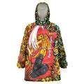 Personalized Perth Scorchers Cricket Wearable Blanket Hoodie Hippie Psychedelic Pattern Vibrant Mandala Art Style