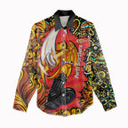 Personalized Perth Scorchers Cricket Women Casual Shirt Hippie Psychedelic Pattern Vibrant Mandala Art Style