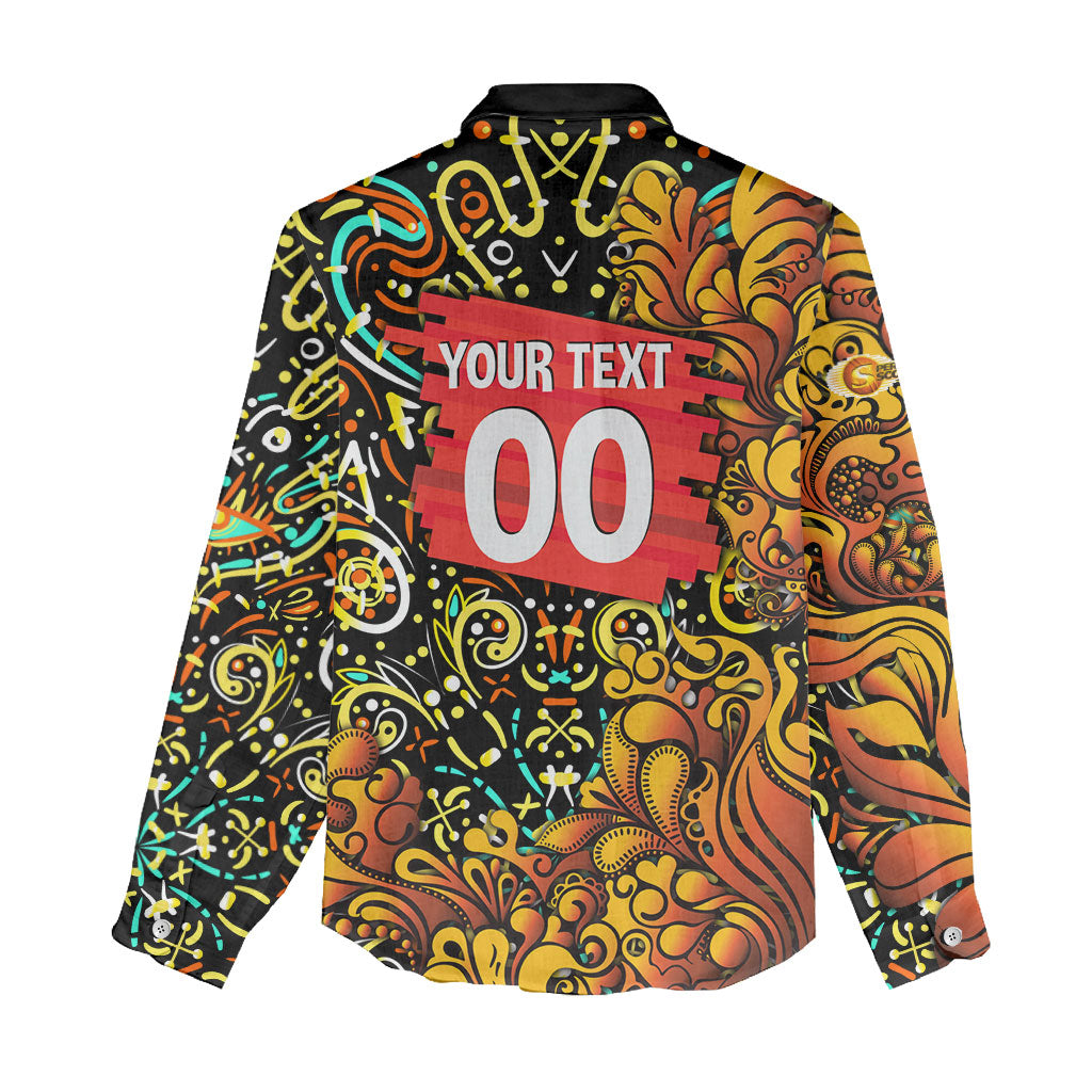 Personalized Perth Scorchers Cricket Women Casual Shirt Hippie Psychedelic Pattern Vibrant Mandala Art Style