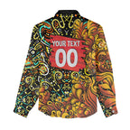 Personalized Perth Scorchers Cricket Women Casual Shirt Hippie Psychedelic Pattern Vibrant Mandala Art Style