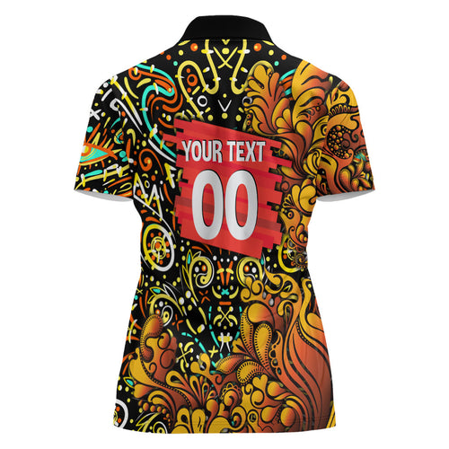 Personalized Perth Scorchers Cricket Women Polo Shirt Hippie Psychedelic Pattern Vibrant Mandala Art Style