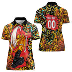 Personalized Perth Scorchers Cricket Women Polo Shirt Hippie Psychedelic Pattern Vibrant Mandala Art Style
