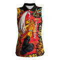 Personalized Perth Scorchers Cricket Women Sleeveless Polo Shirt Hippie Psychedelic Pattern Vibrant Mandala Art Style