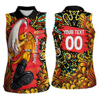 Personalized Perth Scorchers Cricket Women Sleeveless Polo Shirt Hippie Psychedelic Pattern Vibrant Mandala Art Style