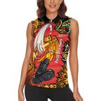 Personalized Perth Scorchers Cricket Women Sleeveless Polo Shirt Hippie Psychedelic Pattern Vibrant Mandala Art Style