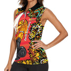 Personalized Perth Scorchers Cricket Women Sleeveless Polo Shirt Hippie Psychedelic Pattern Vibrant Mandala Art Style