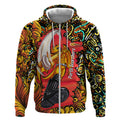 Personalized Perth Scorchers Cricket Zip Hoodie Hippie Psychedelic Pattern Vibrant Mandala Art Style