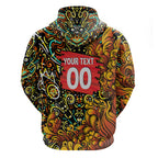 Personalized Perth Scorchers Cricket Zip Hoodie Hippie Psychedelic Pattern Vibrant Mandala Art Style