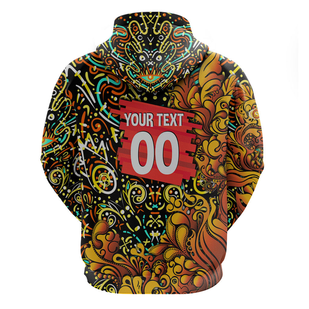 Personalized Perth Scorchers Cricket Zip Hoodie Hippie Psychedelic Pattern Vibrant Mandala Art Style