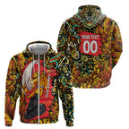 Personalized Perth Scorchers Cricket Zip Hoodie Hippie Psychedelic Pattern Vibrant Mandala Art Style