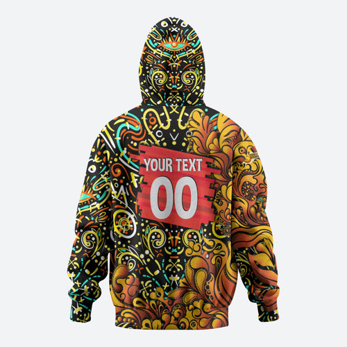 Personalized Perth Scorchers Cricket Zip Hoodie Hippie Psychedelic Pattern Vibrant Mandala Art Style