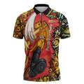Personalized Perth Scorchers Cricket Zipper Polo Shirt Hippie Psychedelic Pattern Vibrant Mandala Art Style