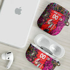 Personalized Sydney Sixers Cricket AirPods Case Hippie Psychedelic Pattern Vibrant Mandala Art Style