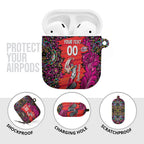 Personalized Sydney Sixers Cricket AirPods Case Hippie Psychedelic Pattern Vibrant Mandala Art Style