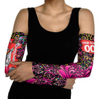 Personalized Sydney Sixers Cricket Arm Sleeves Hippie Psychedelic Pattern Vibrant Mandala Art Style