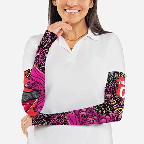 Personalized Sydney Sixers Cricket Arm Sleeves Hippie Psychedelic Pattern Vibrant Mandala Art Style