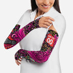 Personalized Sydney Sixers Cricket Arm Sleeves Hippie Psychedelic Pattern Vibrant Mandala Art Style