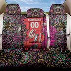Personalized Sydney Sixers Cricket Back Car Seat Cover Hippie Psychedelic Pattern Vibrant Mandala Art Style