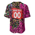 Personalized Sydney Sixers Cricket Baseball Jersey Hippie Psychedelic Pattern Vibrant Mandala Art Style