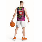 Personalized Sydney Sixers Cricket Basketball Jersey Hippie Psychedelic Pattern Vibrant Mandala Art Style