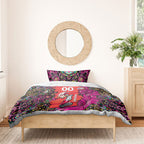 Personalized Sydney Sixers Cricket Bedding Set Hippie Psychedelic Pattern Vibrant Mandala Art Style