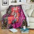 Personalized Sydney Sixers Cricket Blanket Hippie Psychedelic Pattern Vibrant Mandala Art Style