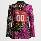 Personalized Sydney Sixers Cricket Blazer Hippie Psychedelic Pattern Vibrant Mandala Art Style