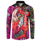 Personalized Sydney Sixers Cricket Button Sweatshirt Hippie Psychedelic Pattern Vibrant Mandala Art Style