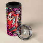 Personalized Sydney Sixers Cricket 4 in 1 Can Cooler Tumbler Hippie Psychedelic Pattern Vibrant Mandala Art Style
