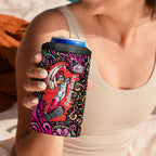 Personalized Sydney Sixers Cricket 4 in 1 Can Cooler Tumbler Hippie Psychedelic Pattern Vibrant Mandala Art Style