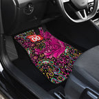 Personalized Sydney Sixers Cricket Car Mats Hippie Psychedelic Pattern Vibrant Mandala Art Style