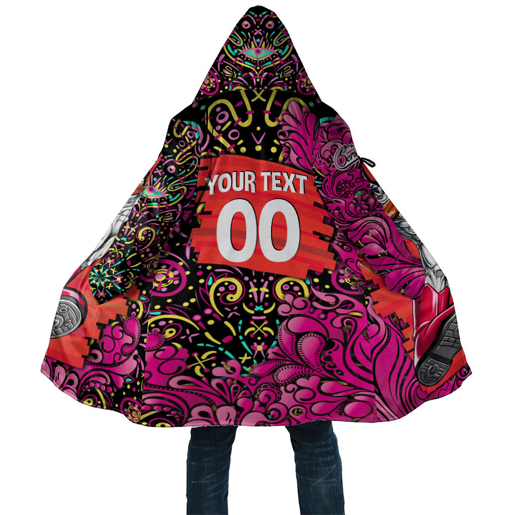 Personalized Sydney Sixers Cricket Cloak Hippie Psychedelic Pattern Vibrant Mandala Art Style
