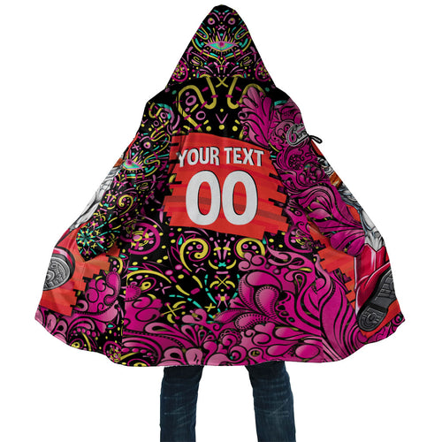 Personalized Sydney Sixers Cricket Cloak Hippie Psychedelic Pattern Vibrant Mandala Art Style