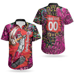 Personalized Sydney Sixers Cricket Couples Matching Tank Maxi Dress and Hawaiian Shirt Hippie Psychedelic Pattern Vibrant Mandala Art Style