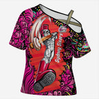 Personalized Sydney Sixers Cricket Cross Shoulder Shirt Hippie Psychedelic Pattern Vibrant Mandala Art Style