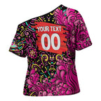 Personalized Sydney Sixers Cricket Cross Shoulder Shirt Hippie Psychedelic Pattern Vibrant Mandala Art Style