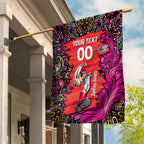 Personalized Sydney Sixers Cricket Garden Flag Hippie Psychedelic Pattern Vibrant Mandala Art Style