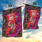 Personalized Sydney Sixers Cricket Garden Flag Hippie Psychedelic Pattern Vibrant Mandala Art Style