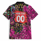 Personalized Sydney Sixers Cricket Hawaiian Shirt Hippie Psychedelic Pattern Vibrant Mandala Art Style