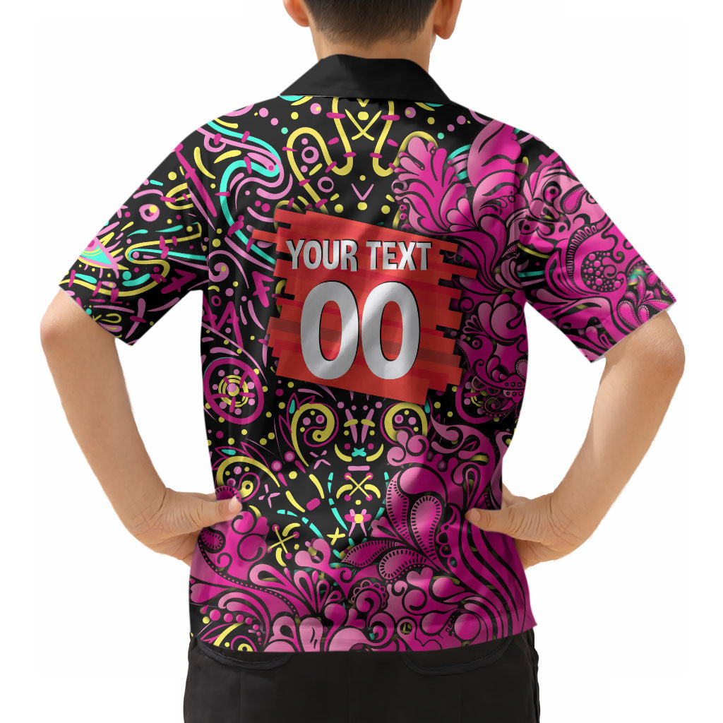 Personalized Sydney Sixers Cricket Hawaiian Shirt Hippie Psychedelic Pattern Vibrant Mandala Art Style